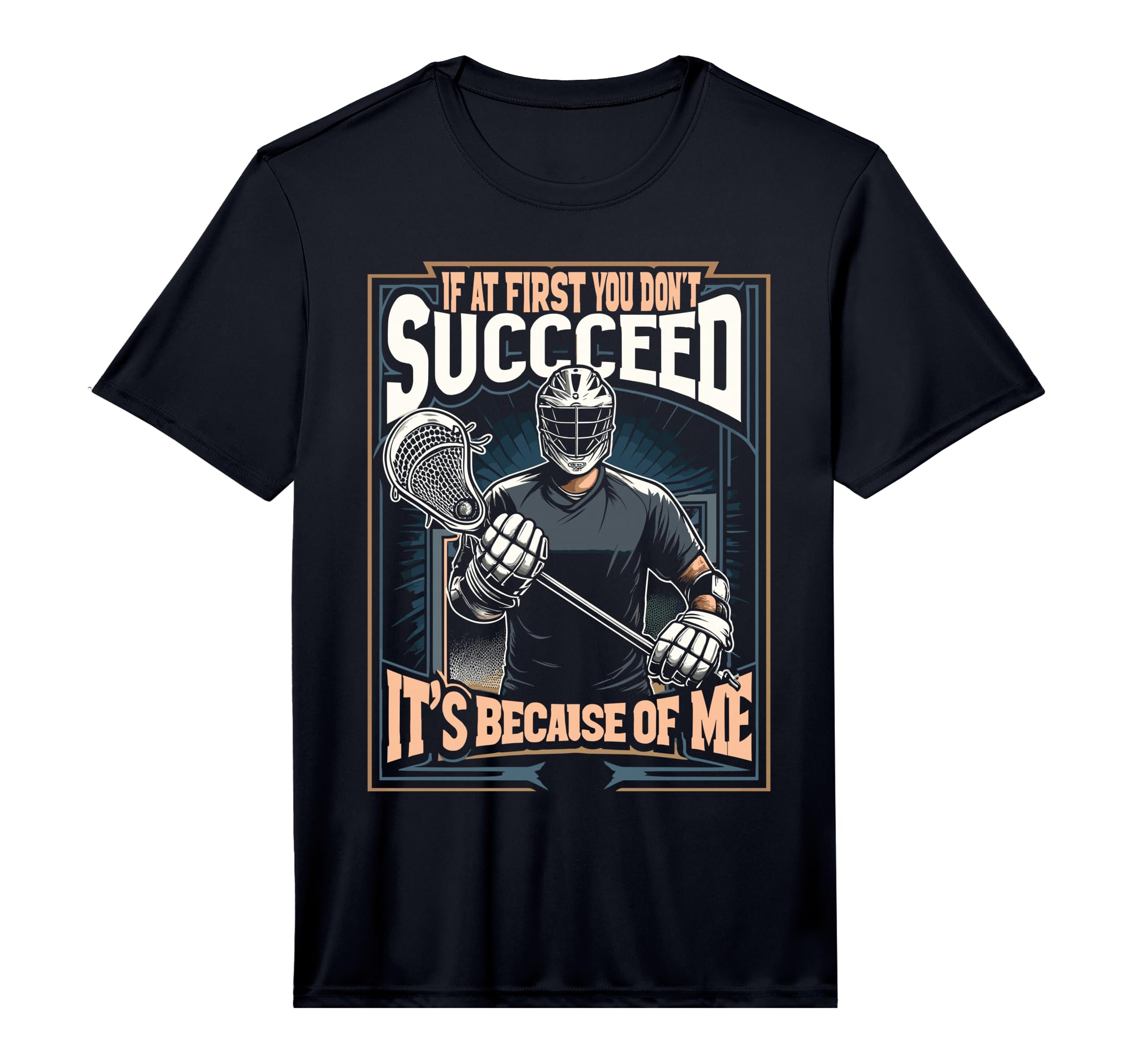 Funny Goalkeeper Lacrosse Goalie T-Shirt - Custom Art Print Unisex - T-Shirt, Sweatshirt, Hoodie