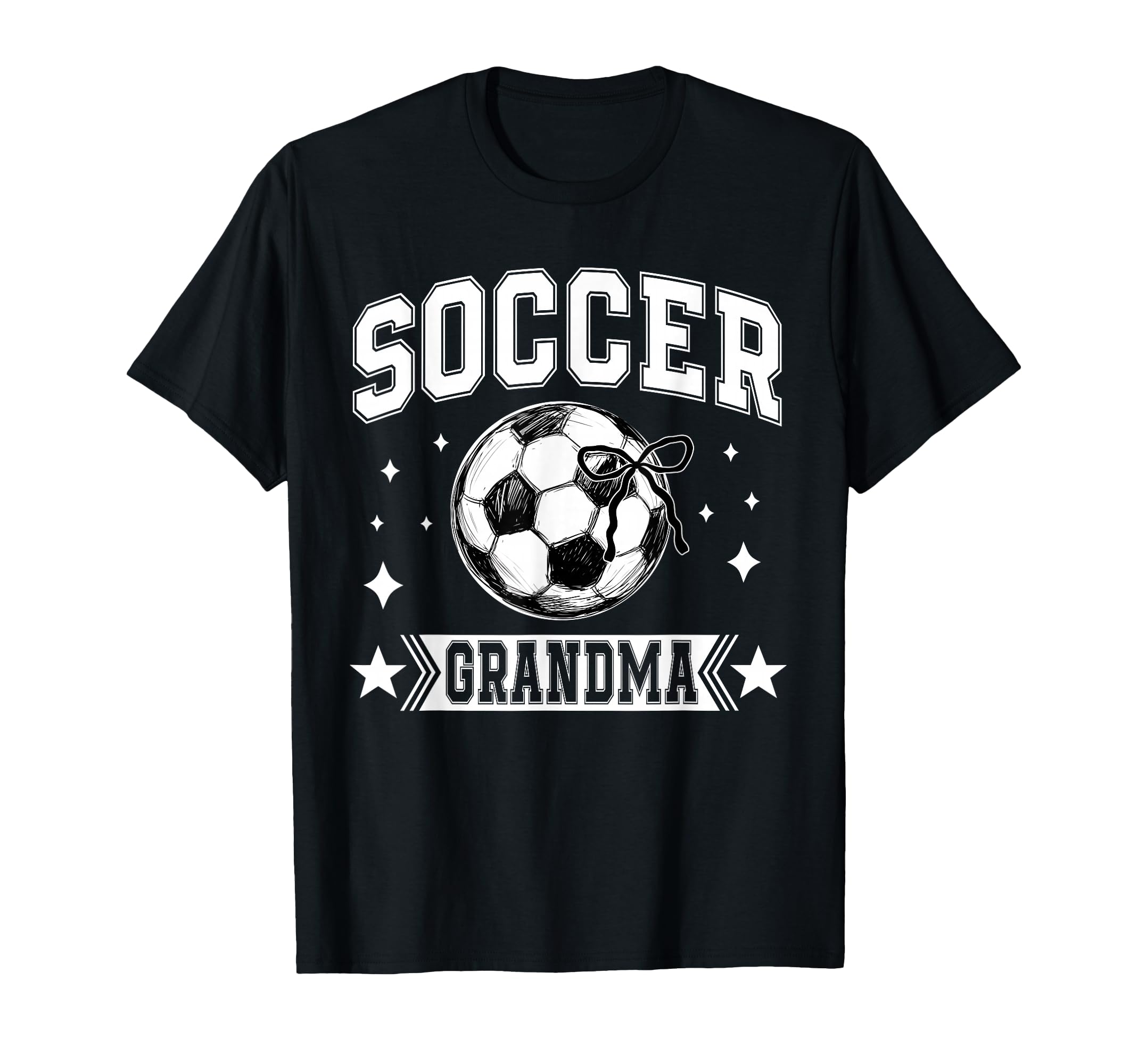 Coquette Bow Soccer Grandma Soccer T-Shirt - Novelty Apparel for Adults - T-Shirt, Sweatshirt, Hoodie