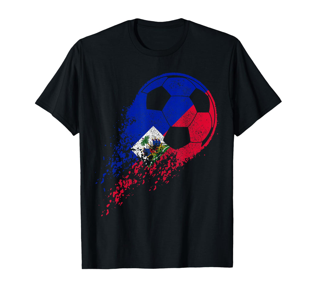 Haiti Soccer Haitian Flag Pride Soccer T-Shirt - Minimalist Print Unisex - T-Shirt, Sweatshirt, Hoodie