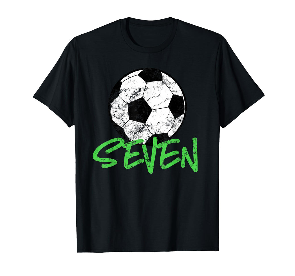 Soccer Player 7Th Birthday 7 Years T-Shirt - Fun Novelty Design Men Women - T-Shirt, Sweatshirt, Hoodie