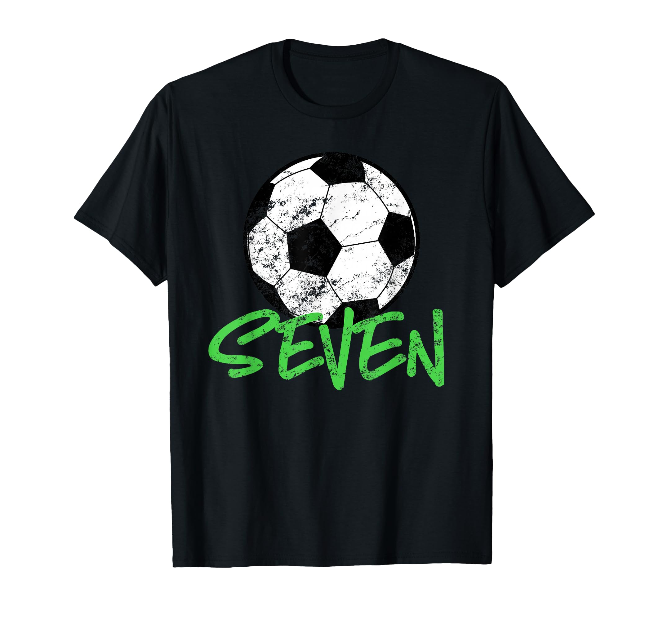 Soccer Player 7Th Birthday 7 Years T-Shirt - Custom Art Print Men Women - T-Shirt, Sweatshirt, Hoodie