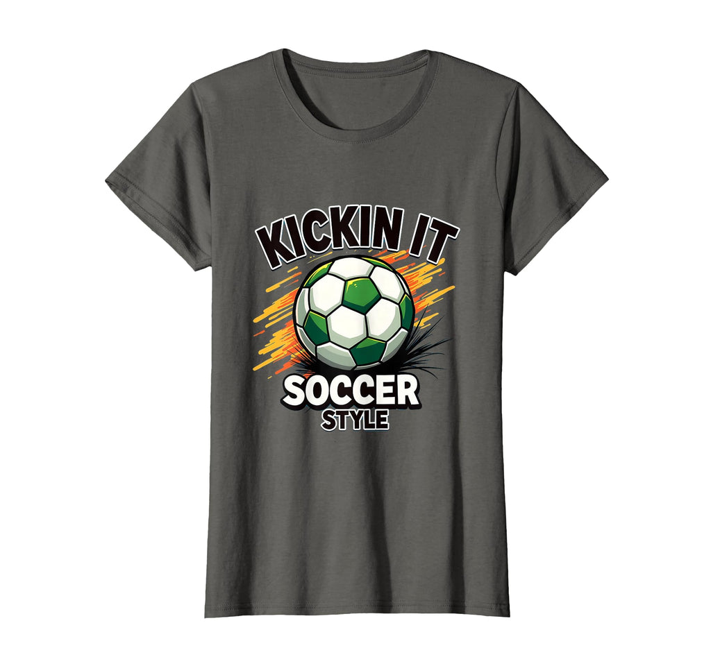 Kickin It Soccer Soccer T-Shirt - Unique Graphic for Adults - T-Shirt, Sweatshirt, Hoodie