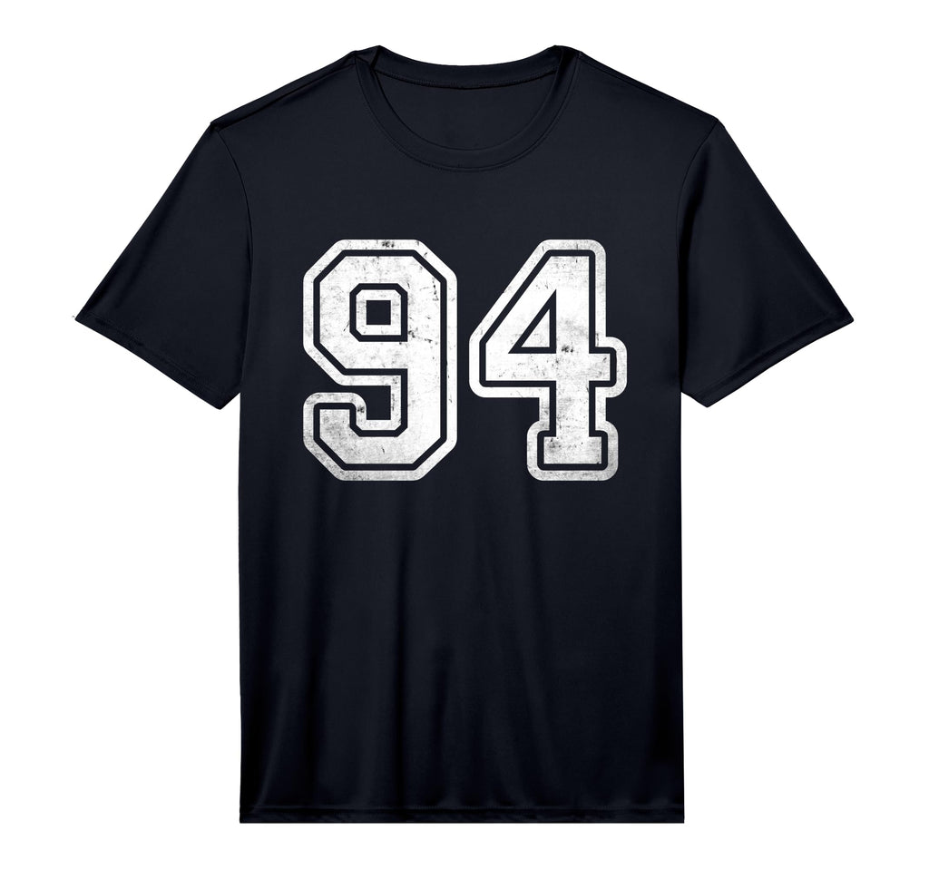 Number 94 Distressed White Sport T-Shirt - Casual Everyday Wear for Adults - T-Shirt, Sweatshirt, Hoodie