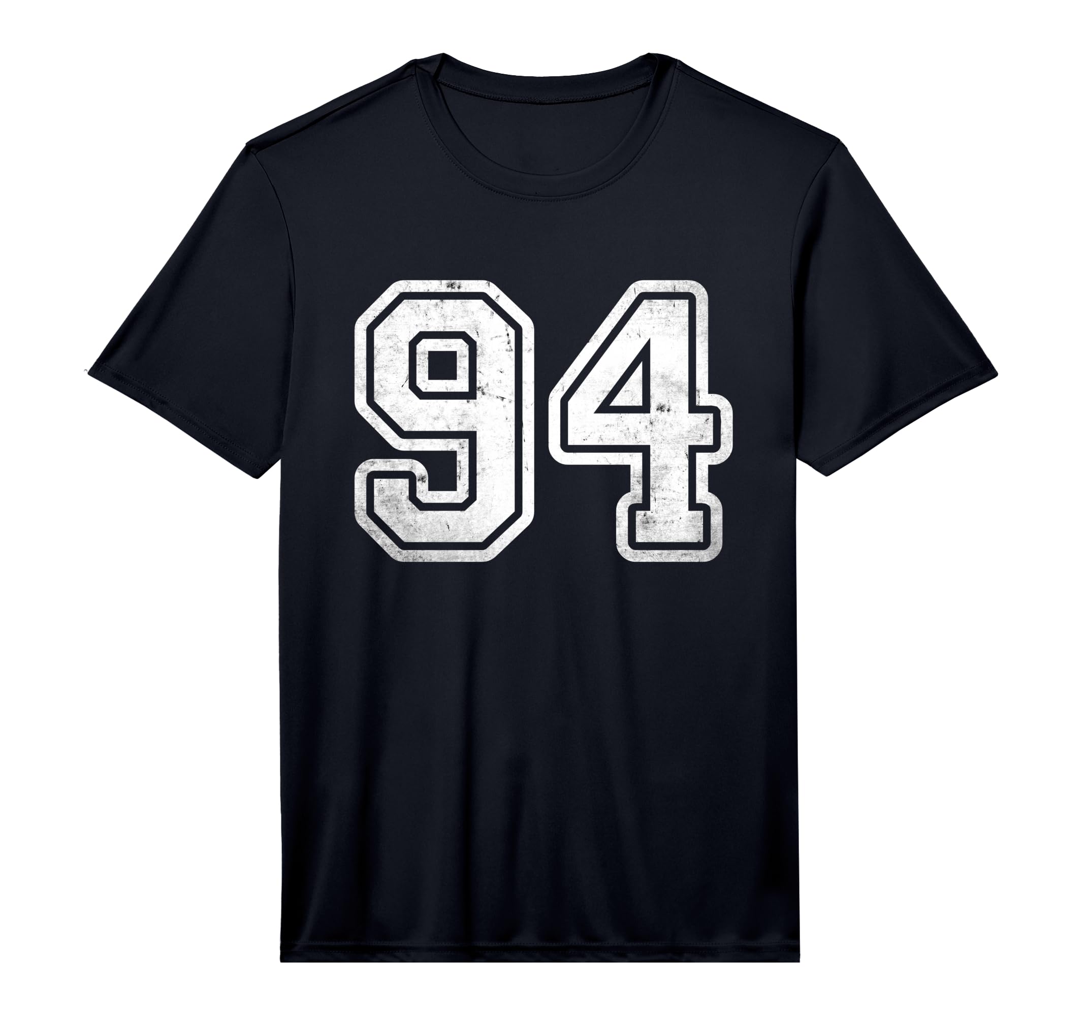 Number 94 Distressed White Sport T-Shirt - Casual Everyday Wear for Adults - T-Shirt, Sweatshirt, Hoodie