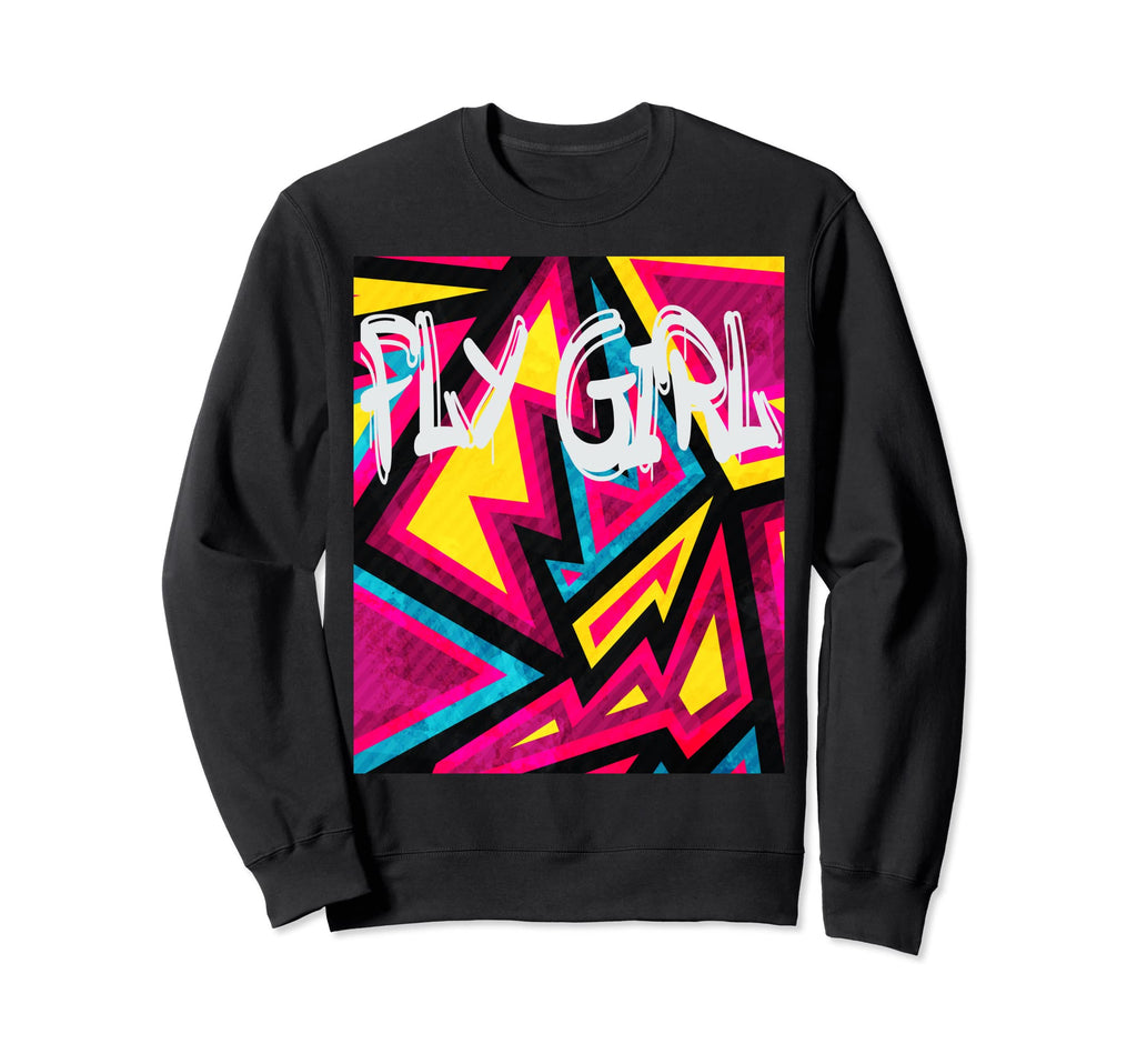 Fly 80S 90S B Old School Hip Hop Sweatshirt - Fun Novelty Design for Adults - T-Shirt, Sweatshirt, Hoodie