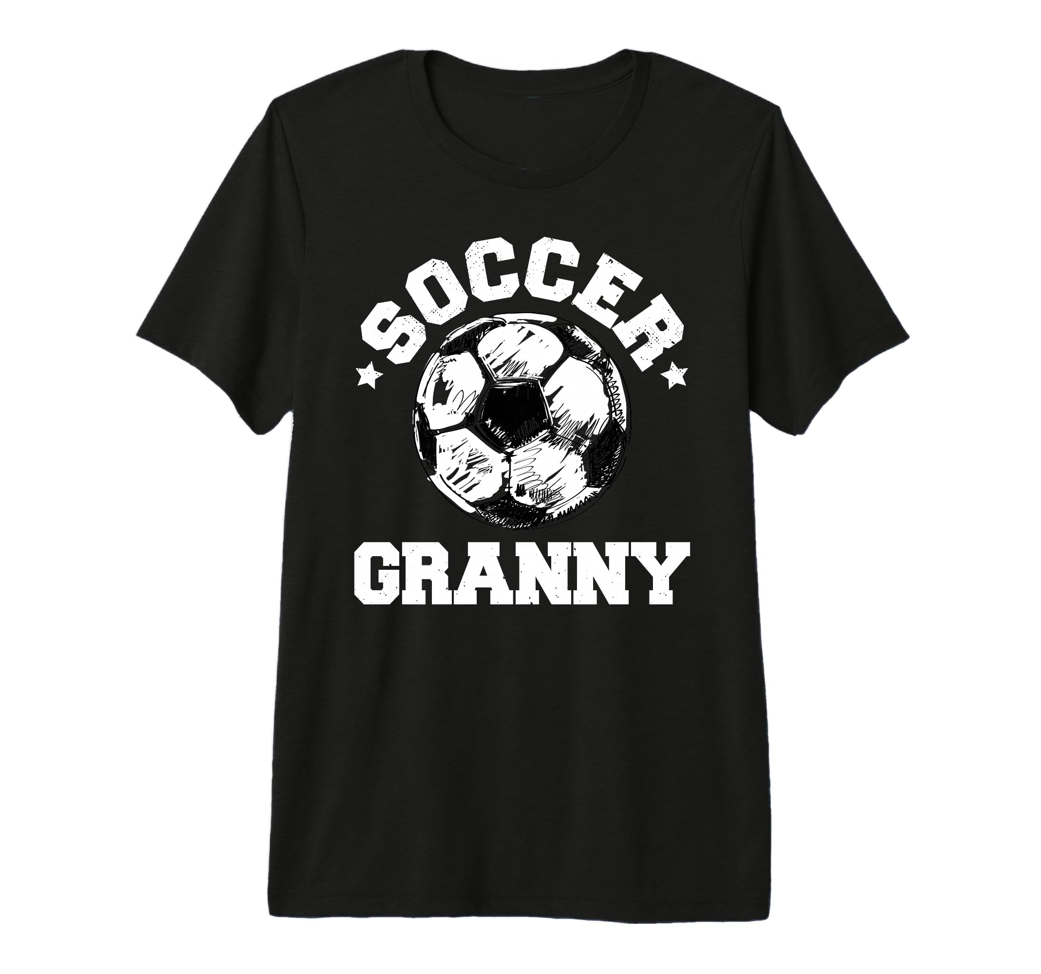 Soccer Granny Soccer Ball Distressed T-Shirt - Novelty Apparel Men Women - T-Shirt, Sweatshirt, Hoodie