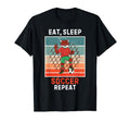 Fox Eat Sleep Soccer Repeat Grunge T-Shirt - Minimalist Print for Adults - T-Shirt, Sweatshirt, Hoodie