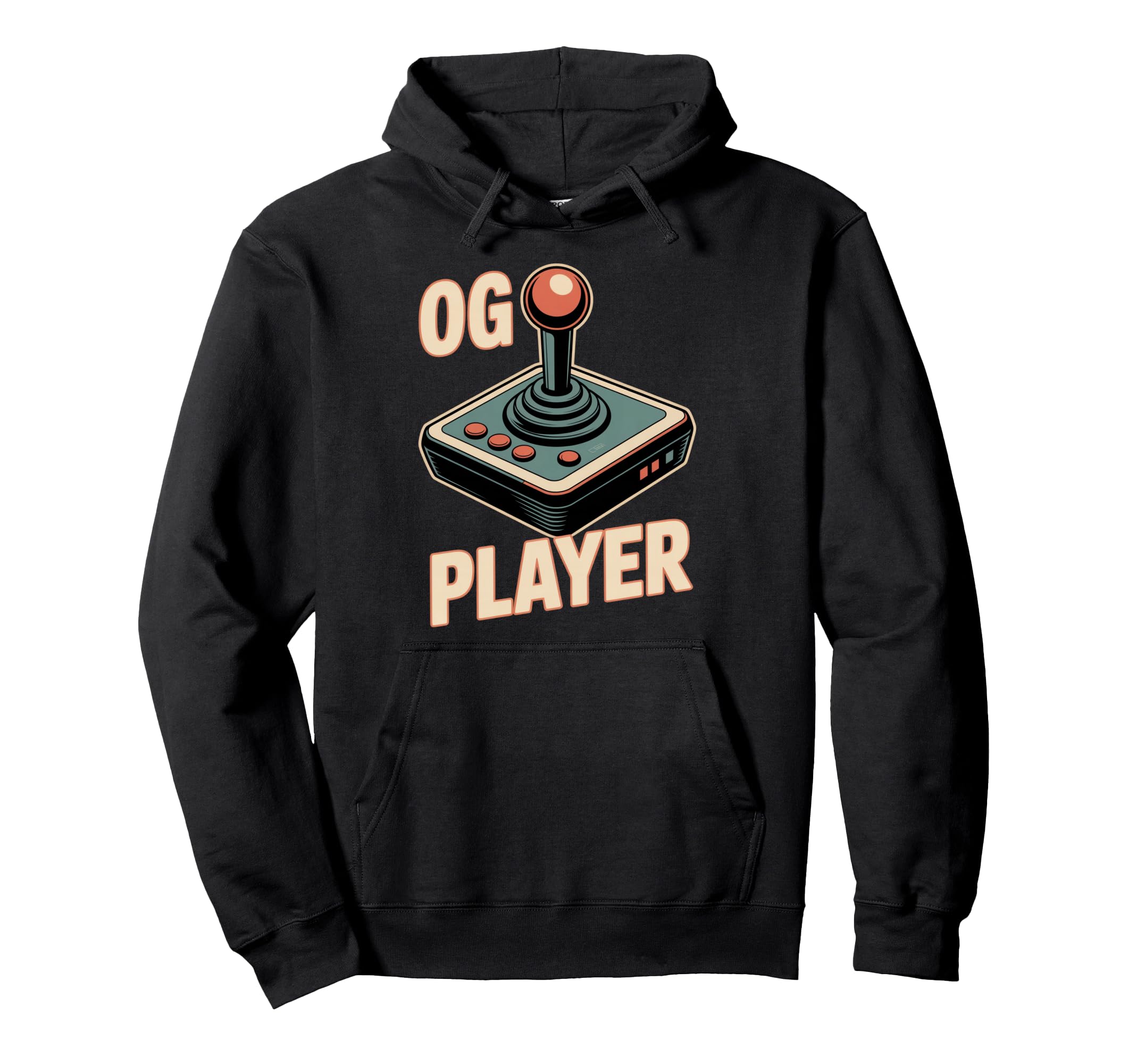 Og Player Arcade Joystick Old School Hoodie - Fun Novelty Design Unisex - T-Shirt, Sweatshirt, Hoodie