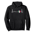 Heartbeat Mexico Flag Soccer Fan Hoodie - Casual Everyday Wear for Adults - T-Shirt, Sweatshirt, Hoodie