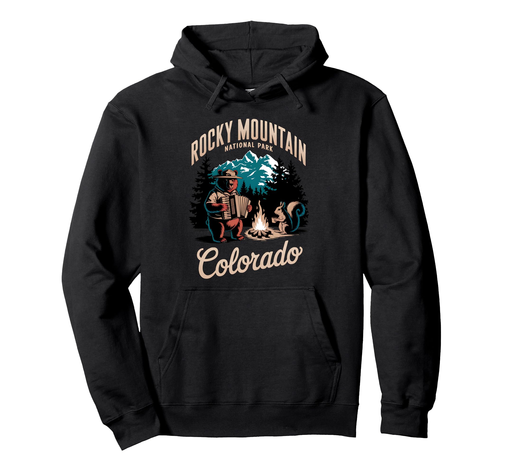 Travel Adventure Colorado Rocky Mountain Hoodie - Graphic Print Men Women - T-Shirt, Sweatshirt, Hoodie
