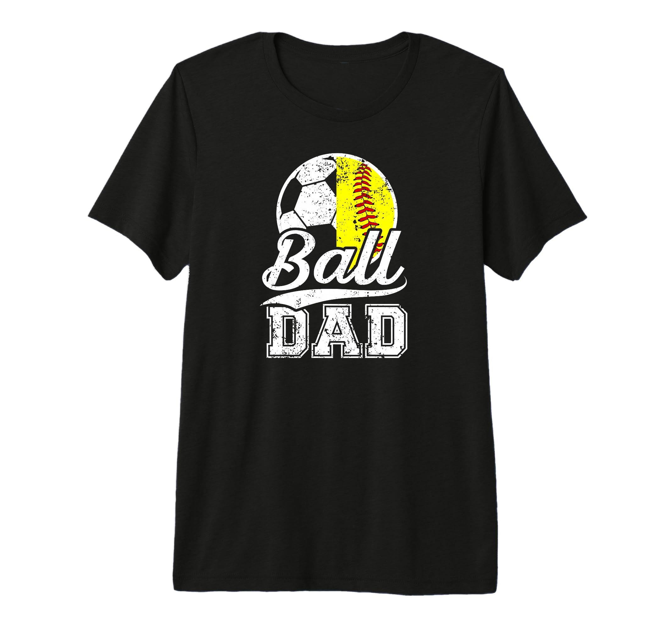 Mens Ball Dad Soccer Softball Dad T-Shirt - Trendy Graphic Men Women - T-Shirt, Sweatshirt, Hoodie