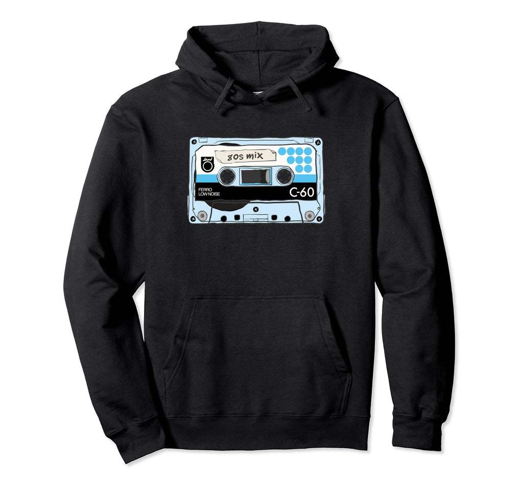 80S Music Mix Cassette Tape Tell Them I Hoodie - Streetwear Style Unisex - T-Shirt, Sweatshirt, Hoodie
