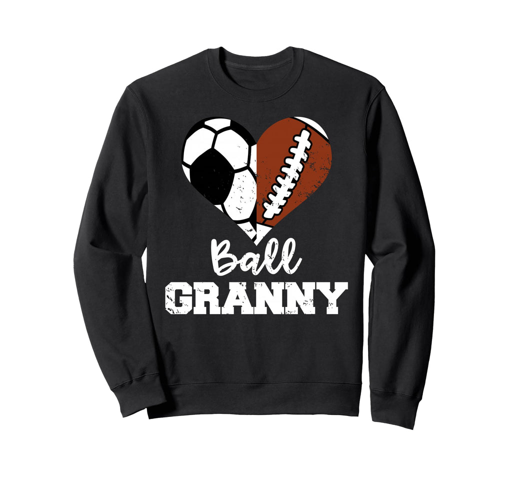 Ball Granny Heart Funny Soccer Football Sweatshirt - Trendy Graphic Unisex - T-Shirt, Sweatshirt, Hoodie