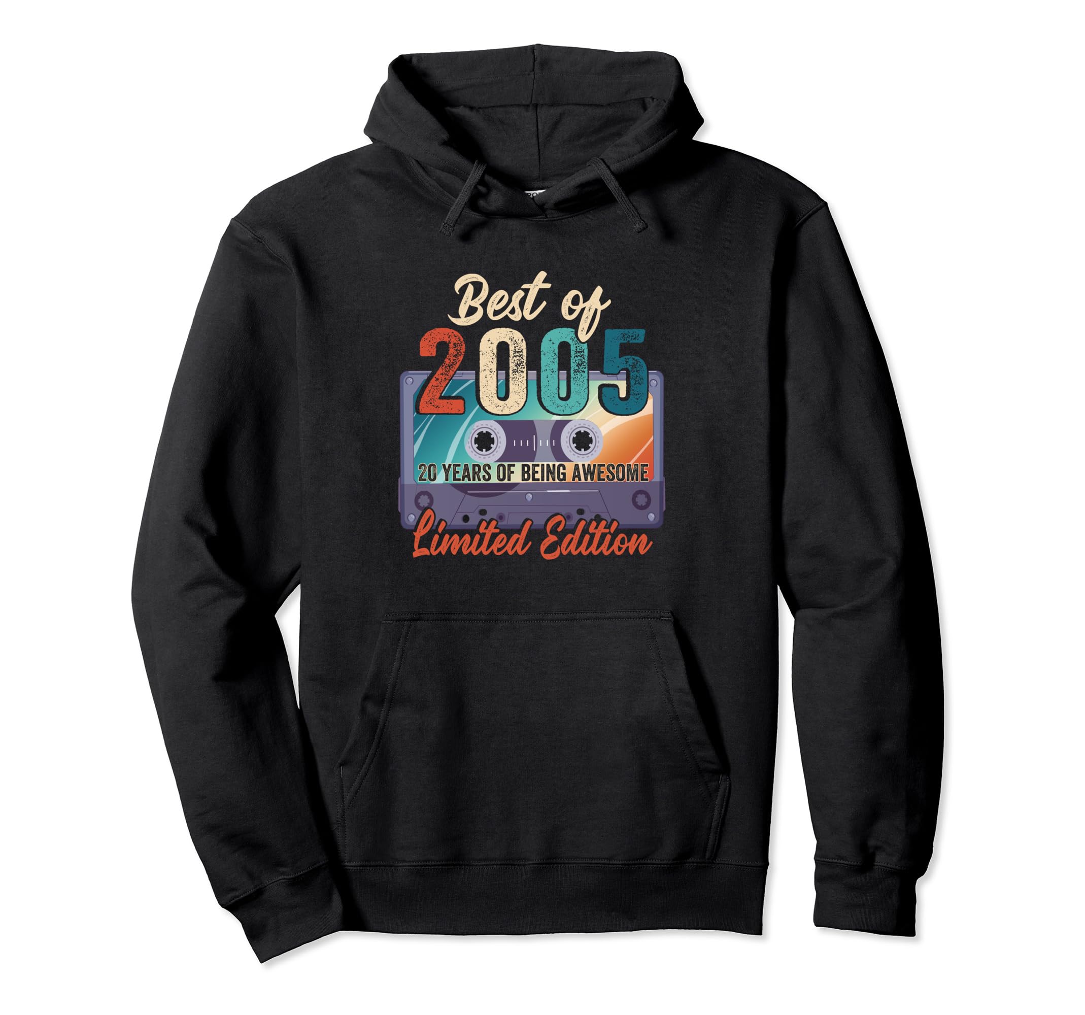 2005 20Th Birthday Cassette Tape 20 Years Hoodie - Streetwear Style Unisex - T-Shirt, Sweatshirt, Hoodie