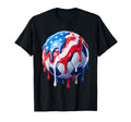 Red White And Blue Soccer Ball Ice T-Shirt - Minimalist Print Men Women - T-Shirt, Sweatshirt, Hoodie