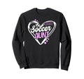 Soccer Aunt Heart Aunt Soccer Sweatshirt - Fun Novelty Design Unisex - T-Shirt, Sweatshirt, Hoodie