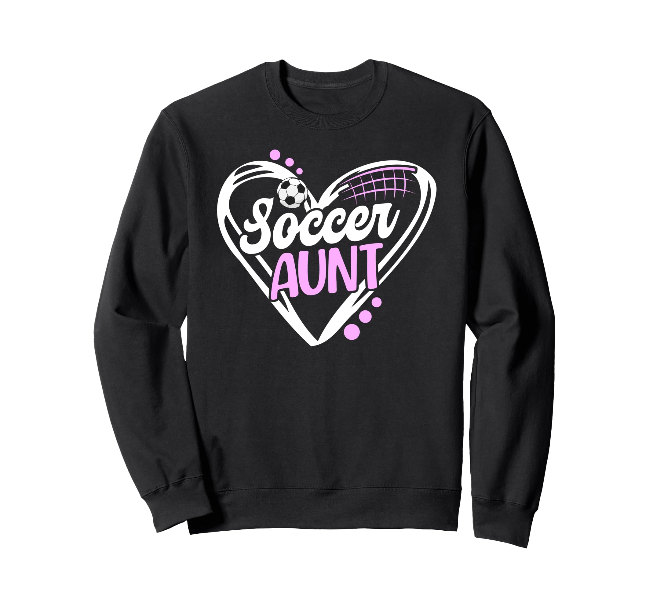 Soccer Aunt Heart Aunt Soccer Sweatshirt - Fun Novelty Design Unisex - T-Shirt, Sweatshirt, Hoodie