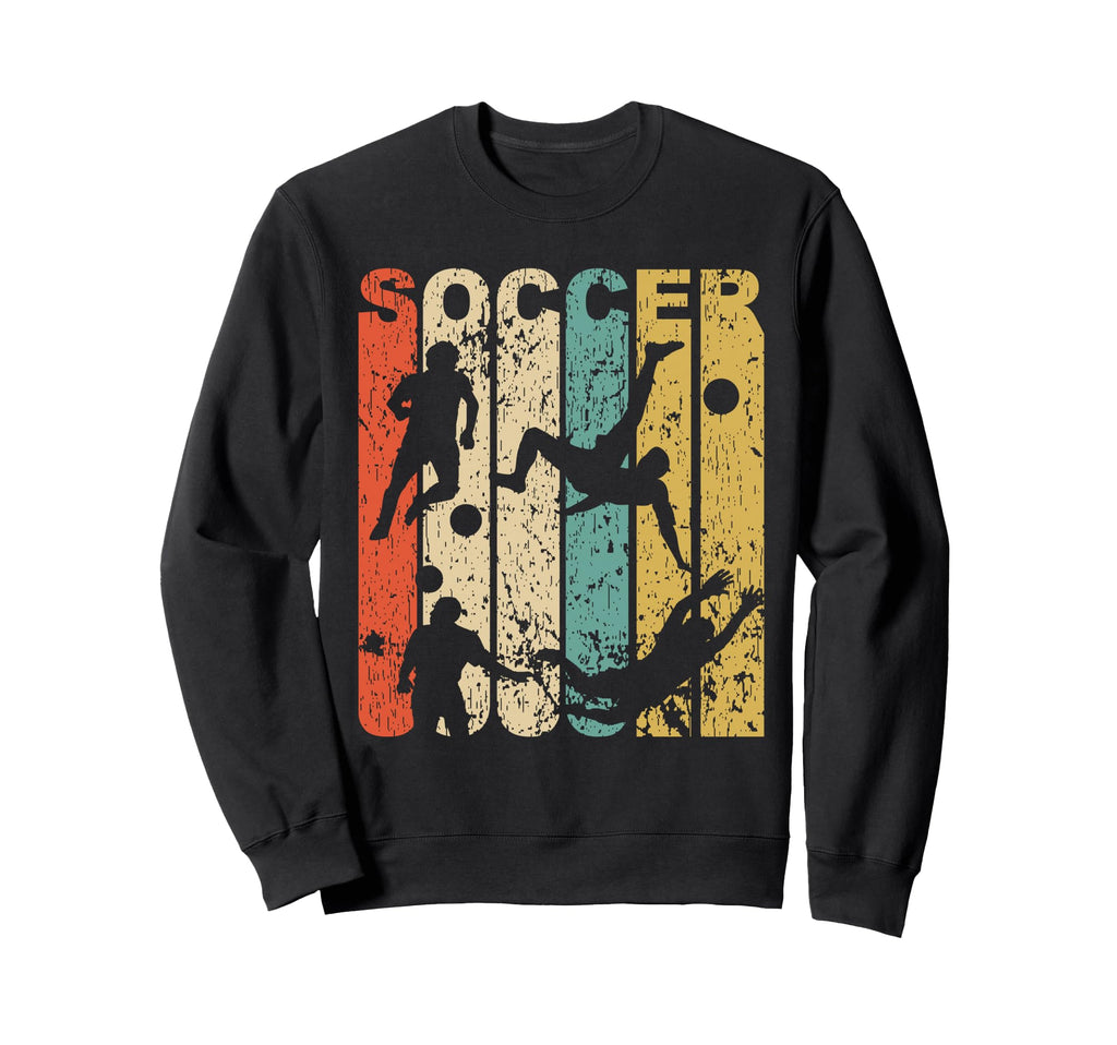 1970S Soccer Distressed Sweatshirt - Minimalist Print Men Women - T-Shirt, Sweatshirt, Hoodie