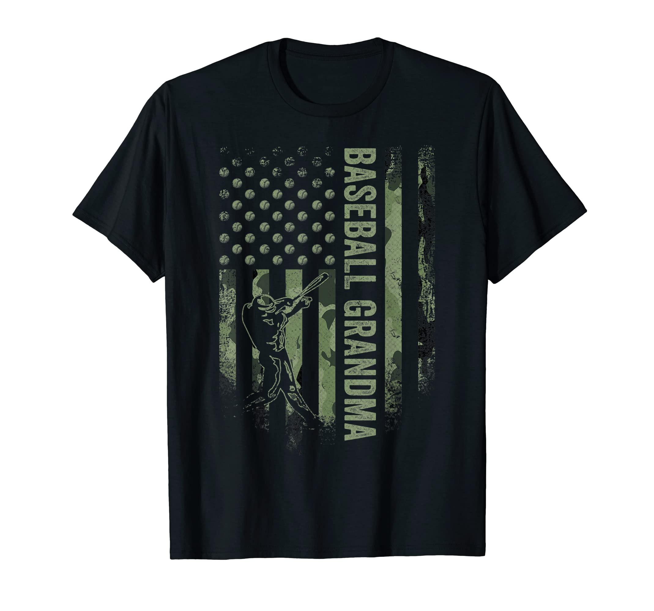 Usa Camouflage Proud Baseball Grandma T-Shirt - Custom Art Print Unisex - T-Shirt, Sweatshirt, Hoodie