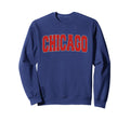 Chicago Il Illinois Varsity Usa Sweatshirt - Casual Everyday Wear Unisex - T-Shirt, Sweatshirt, Hoodie