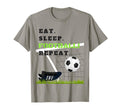 Eat Sleep Football Repeat Footballer T-Shirt - Streetwear Style Men Women - T-Shirt, Sweatshirt, Hoodie