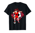 Dabbing Soccer Albania Jersey Floral T-Shirt - Custom Art Print for Adults - T-Shirt, Sweatshirt, Hoodie