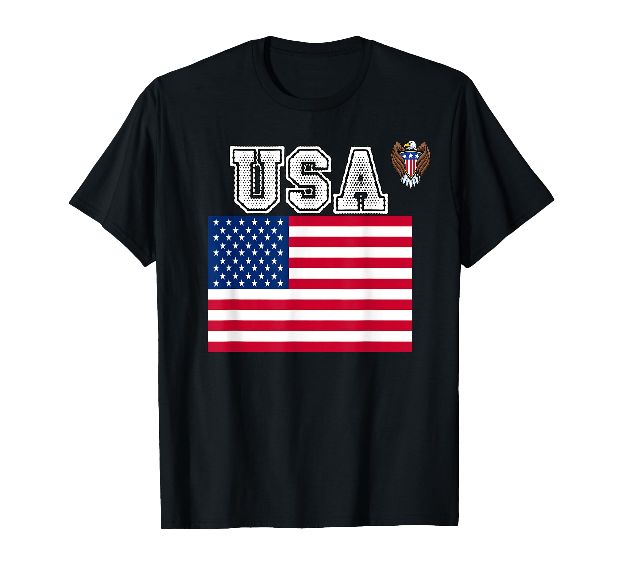 Usa America Soccer Jersey Flag Football T-Shirt - Trendy Graphic Men Women - T-Shirt, Sweatshirt, Hoodie