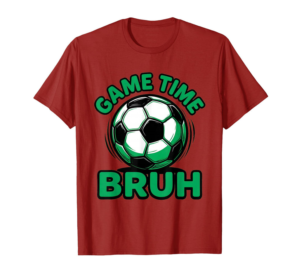 Game Time Bruh Soccer Ball Funny T-Shirt - Custom Art Print for Adults - T-Shirt, Sweatshirt, Hoodie