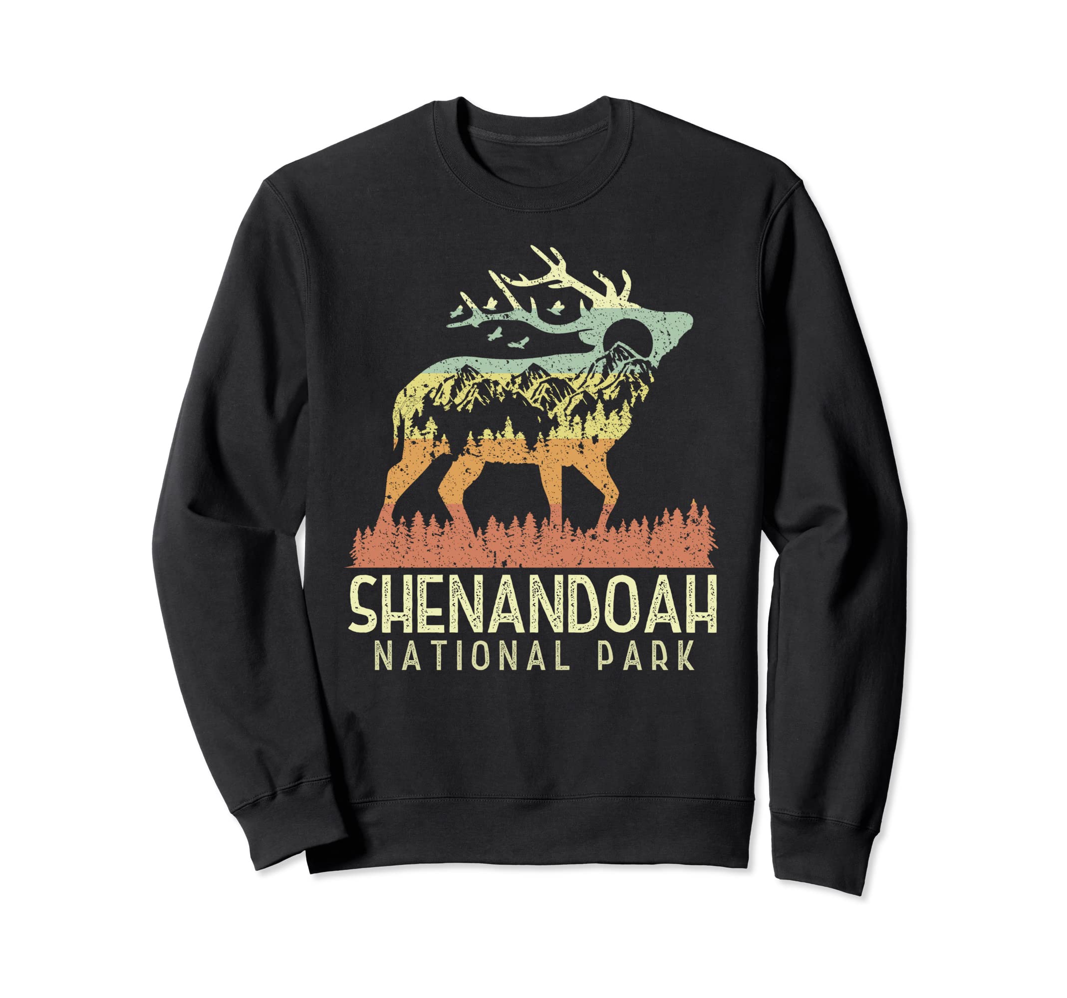 Shenandoah National Park Mountain Elk Sweatshirt - Graphic Print Unisex - T-Shirt, Sweatshirt, Hoodie