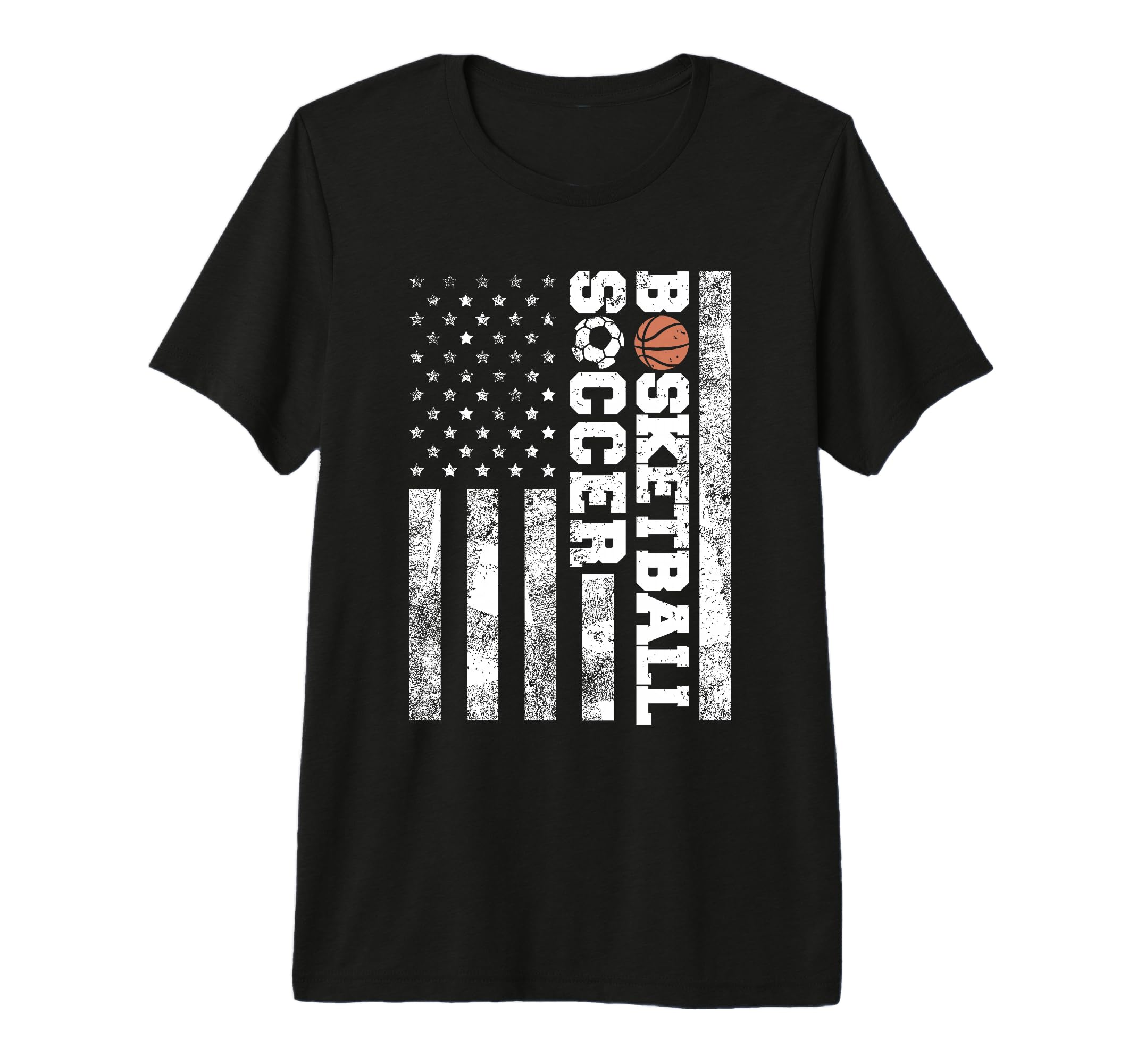 American Distressed Flag Funny Soccer T-Shirt - Streetwear Style Men Women - T-Shirt, Sweatshirt, Hoodie