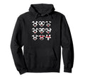 Soccer Heart Faces Football Love Hoodie - Trendy Graphic Unisex - T-Shirt, Sweatshirt, Hoodie