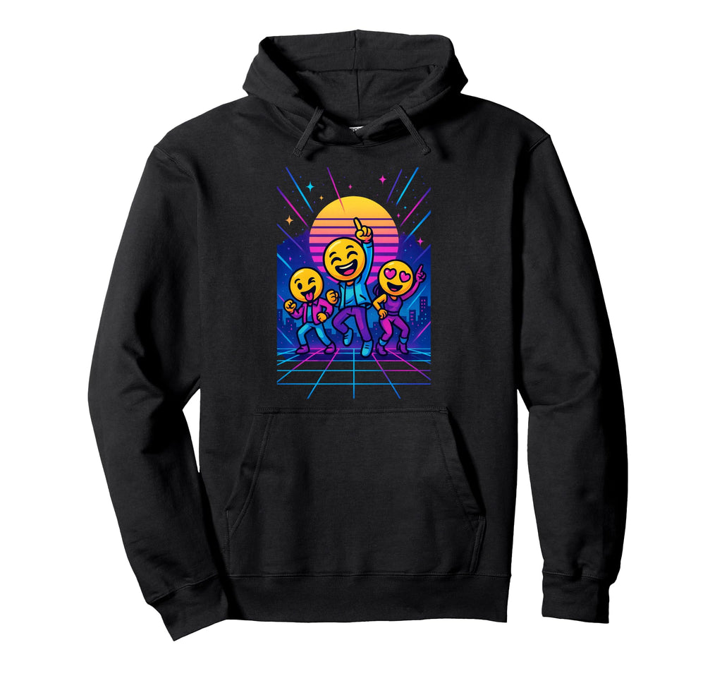 80S Synthwave Hoodie - Fun Novelty Design Unisex - T-Shirt, Sweatshirt, Hoodie