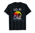 Lo Fi Chill Hop Sunset Outrun T-Shirt - Minimalist Print Men Women - T-Shirt, Sweatshirt, Hoodie