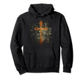Cross Distressed 90S Goth Grunge Hoodie - Minimalist Print for Adults - T-Shirt, Sweatshirt, Hoodie