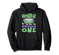 Old School Funny Hip Hop Sister Hoodie - Casual Everyday Wear for Adults - T-Shirt, Sweatshirt, Hoodie