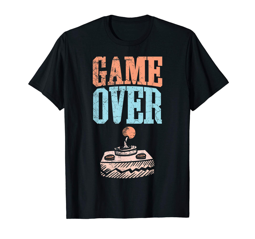 Game Over Playing Controller Arcade T-Shirt - Custom Art Print for Adults - T-Shirt, Sweatshirt, Hoodie