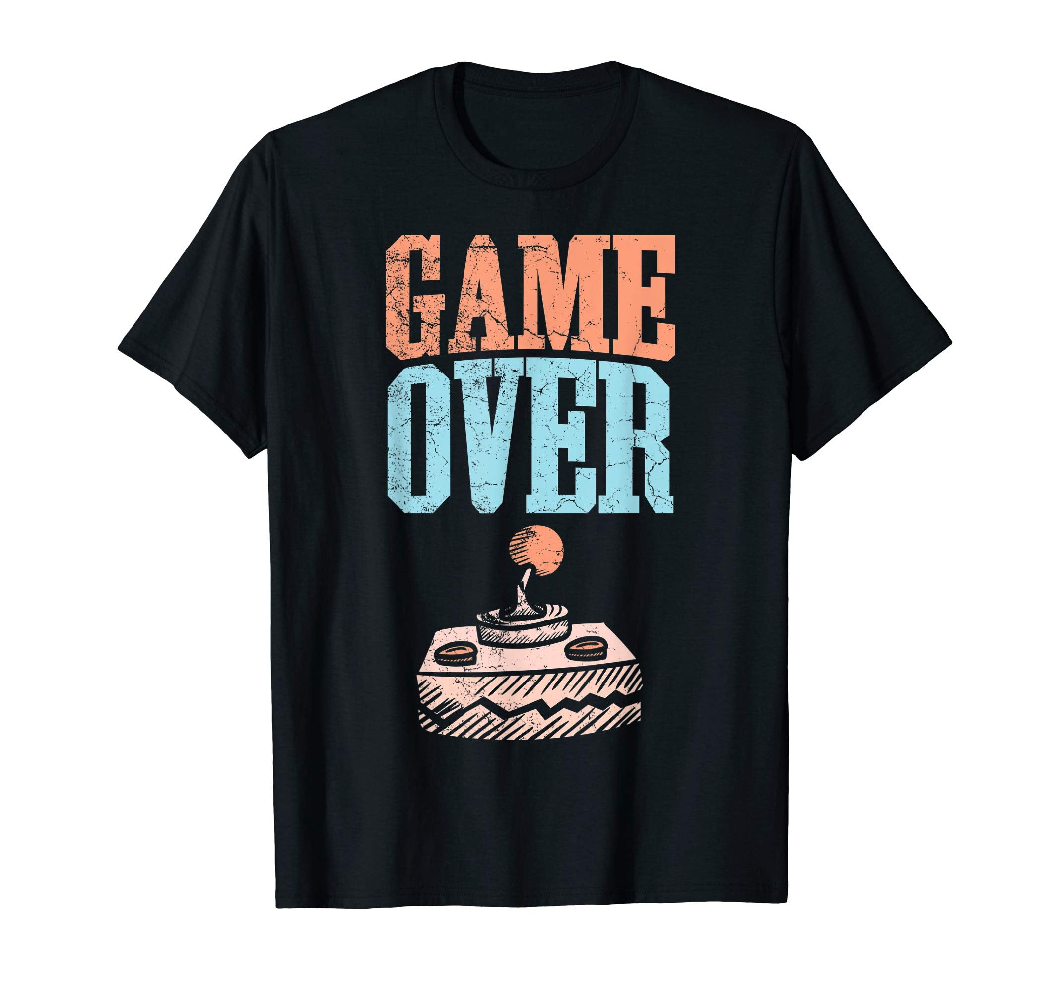 Game Over Playing Controller Arcade T-Shirt - Custom Art Print for Adults - T-Shirt, Sweatshirt, Hoodie