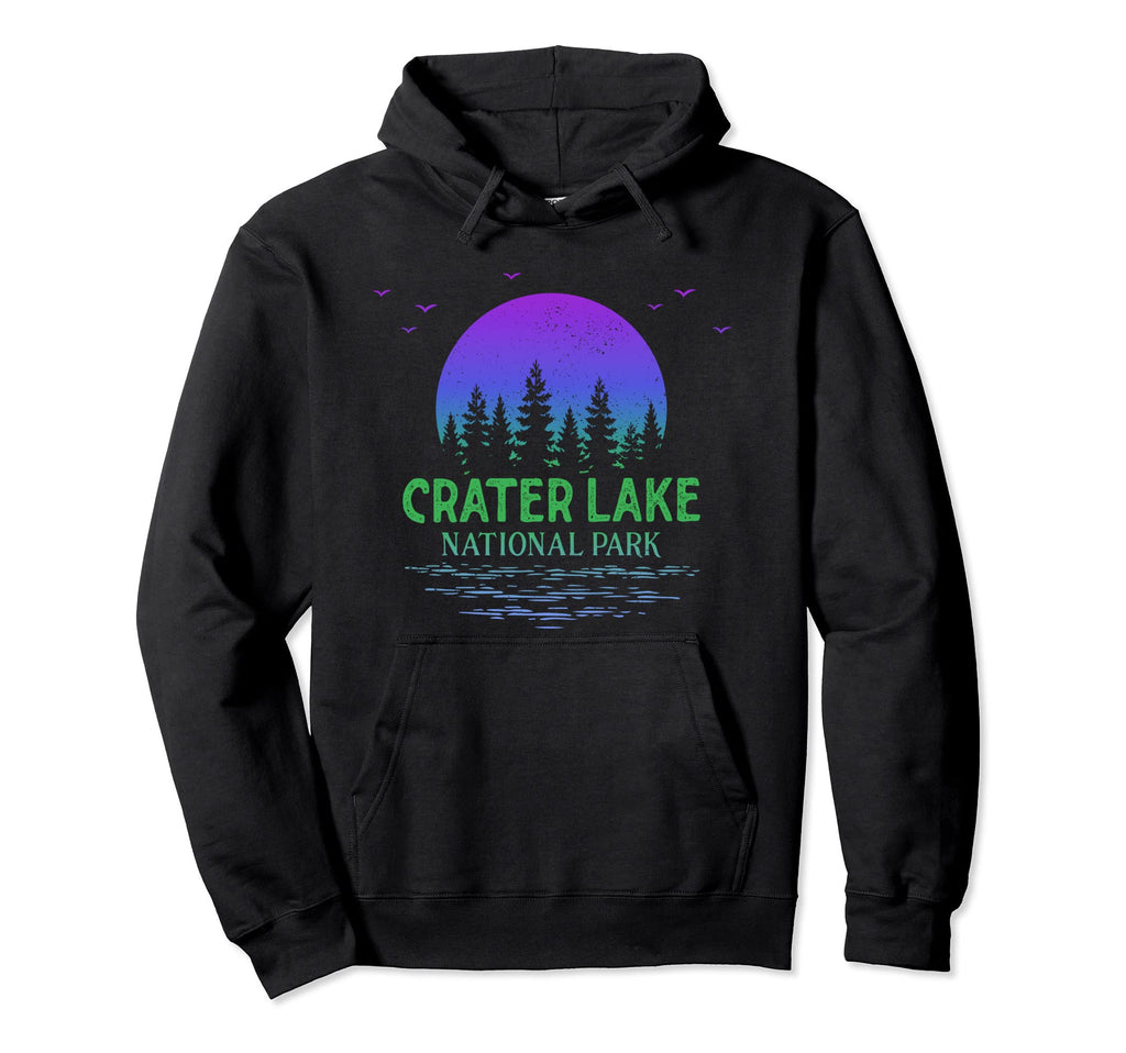 Crater Lake National Park Oregon Moon Hoodie - Trendy Graphic for Adults - T-Shirt, Sweatshirt, Hoodie