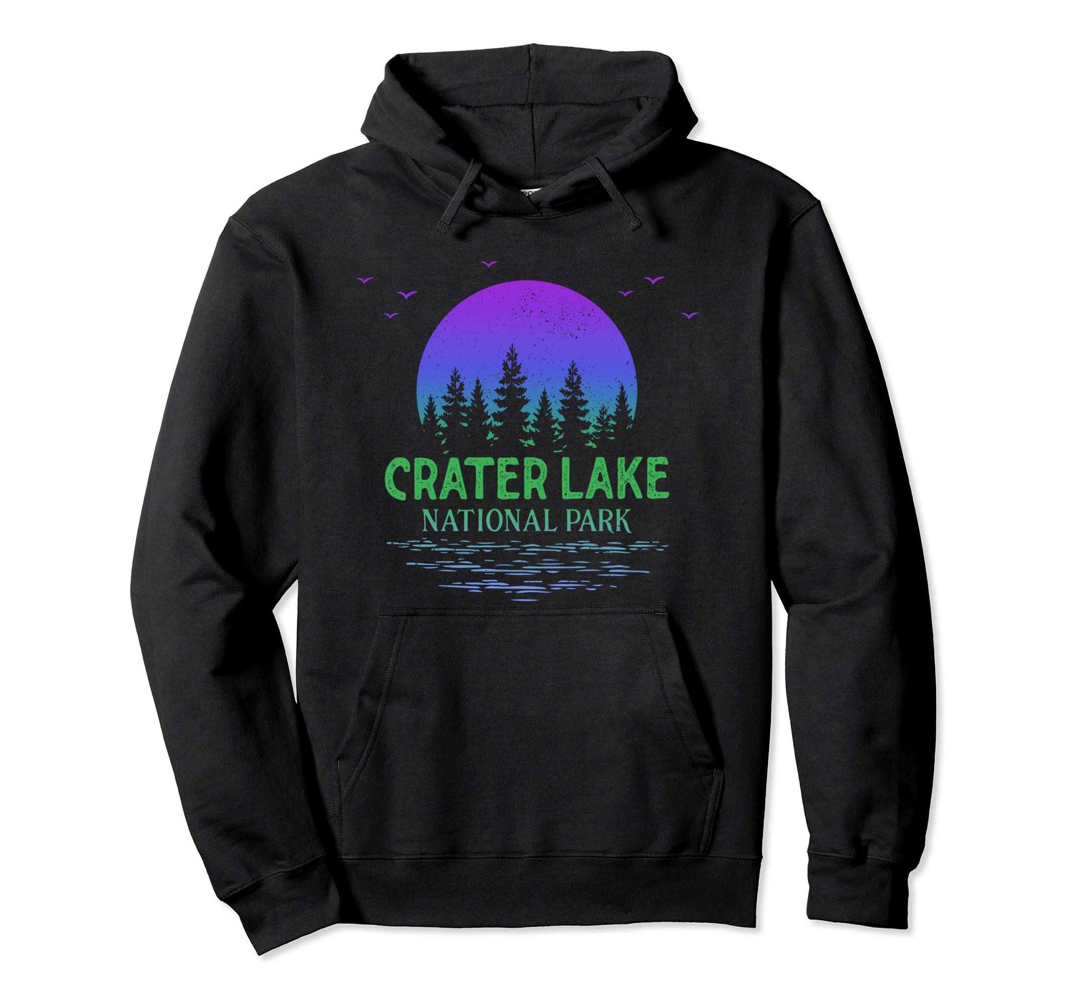 Crater Lake National Park Oregon Moon Hoodie - Trendy Graphic for Adults - T-Shirt, Sweatshirt, Hoodie