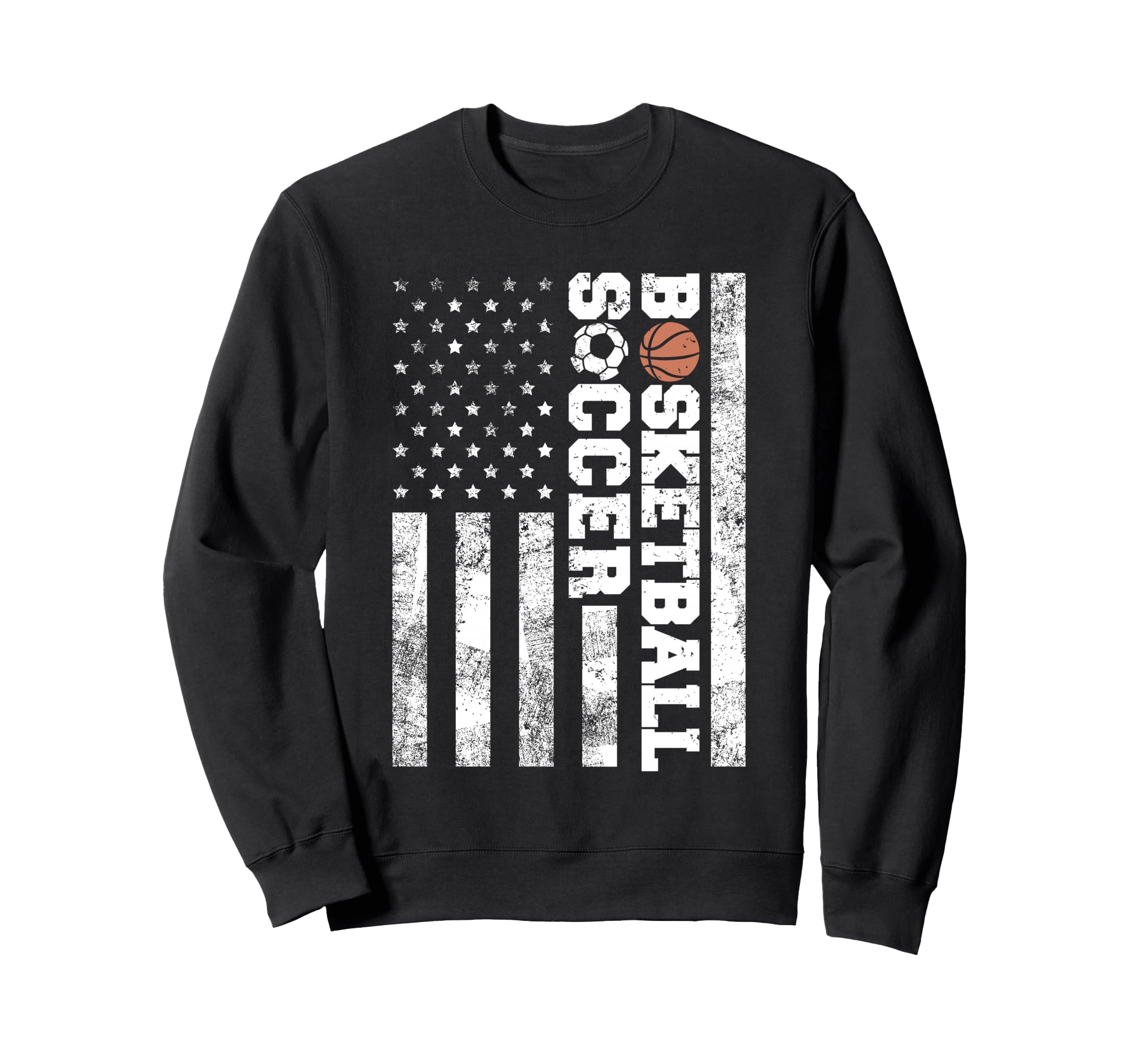 American Distressed Flag Funny Sweatshirt - Streetwear Style Men Women - T-Shirt, Sweatshirt, Hoodie