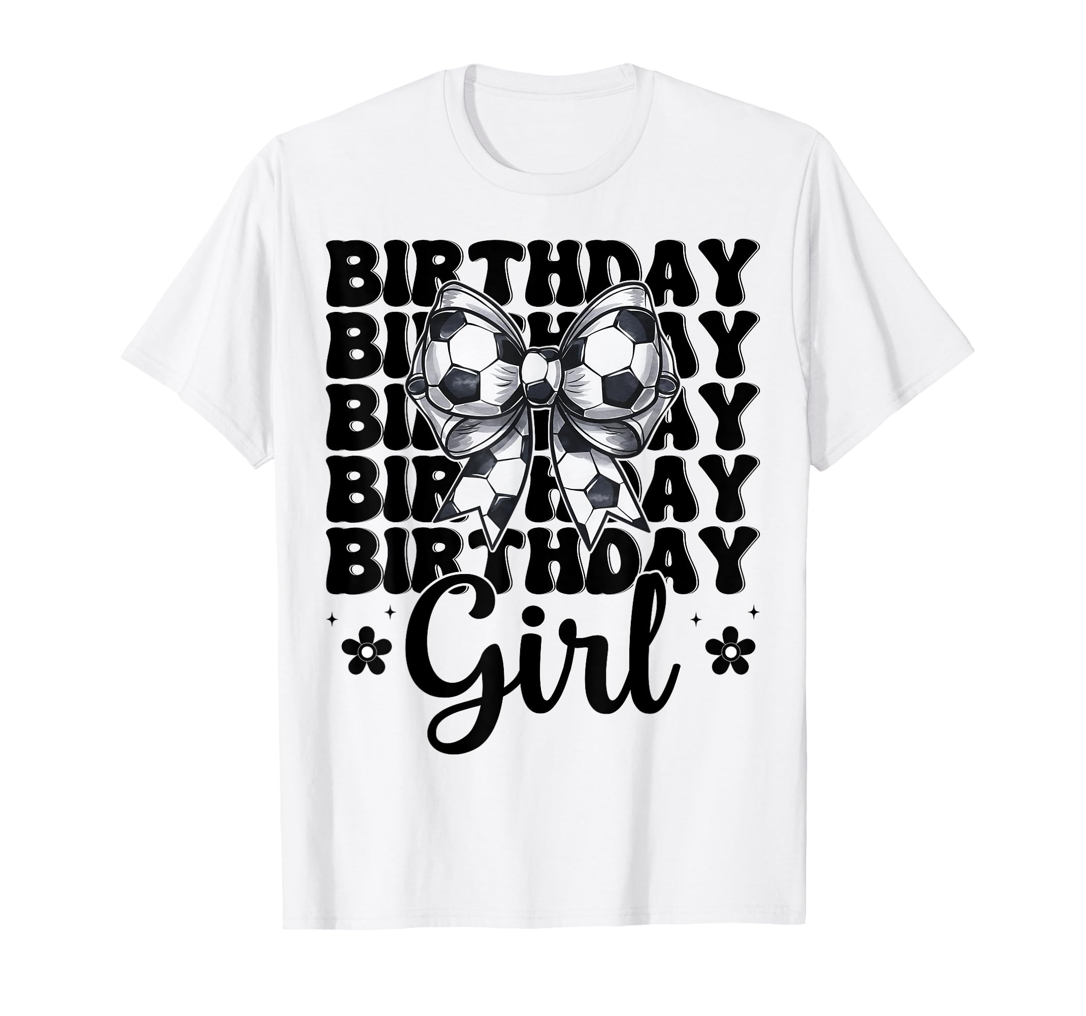 Birthday Soccer Coquette Bow T-Shirt - Aesthetic Graphic for Adults - T-Shirt, Sweatshirt, Hoodie