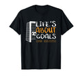 Lifes About Goals And Assists Funny Soccer T-Shirt - Unique Graphic Unisex - T-Shirt, Sweatshirt, Hoodie