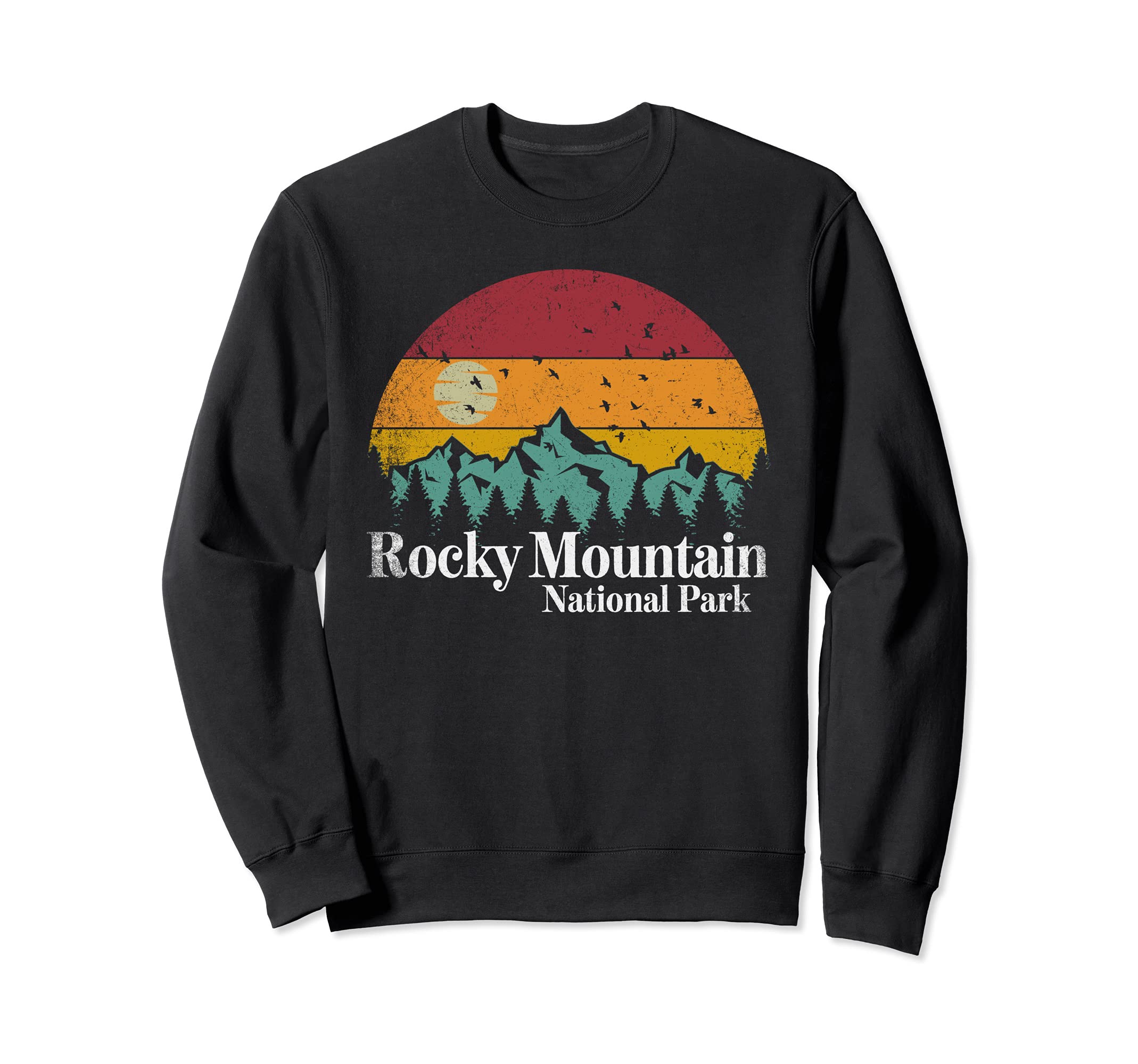Rocky Mountain National Park Colorado Sweatshirt - Unique Graphic Unisex - T-Shirt, Sweatshirt, Hoodie