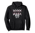 Checkered Soccer Mama Bow Leopard Football Hoodie - Unique Graphic Unisex - T-Shirt, Sweatshirt, Hoodie