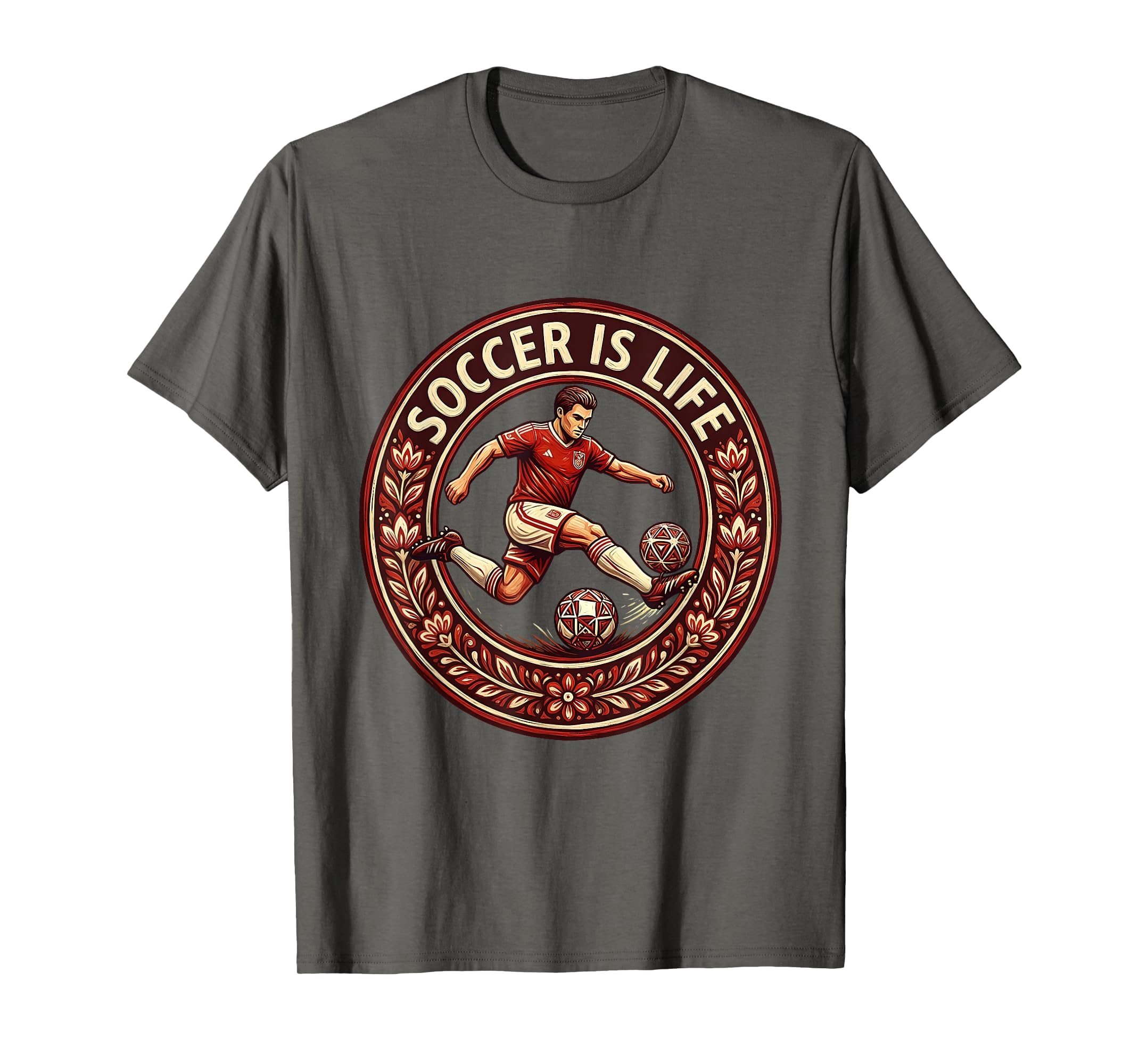 Soccer Is Life Mens Passion Soccer T-Shirt - Novelty Apparel Unisex - T-Shirt, Sweatshirt, Hoodie