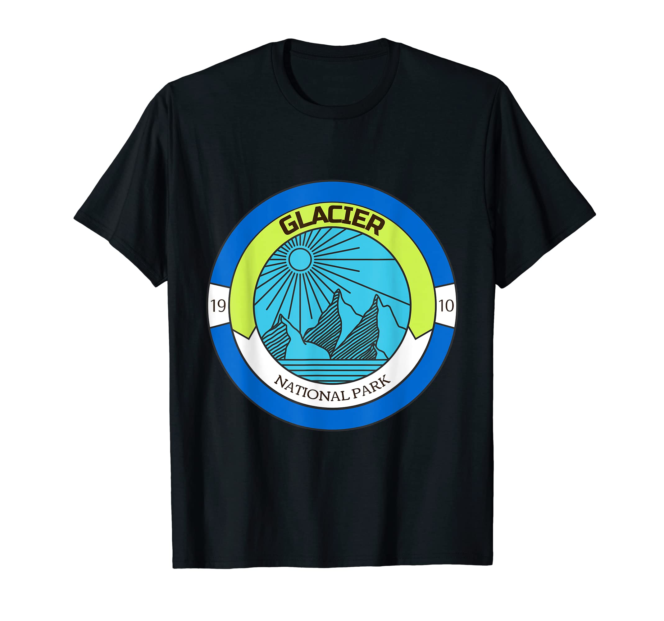 Glacier National Park Montana Souvenir T-Shirt - Graphic Print for Adults - T-Shirt, Sweatshirt, Hoodie