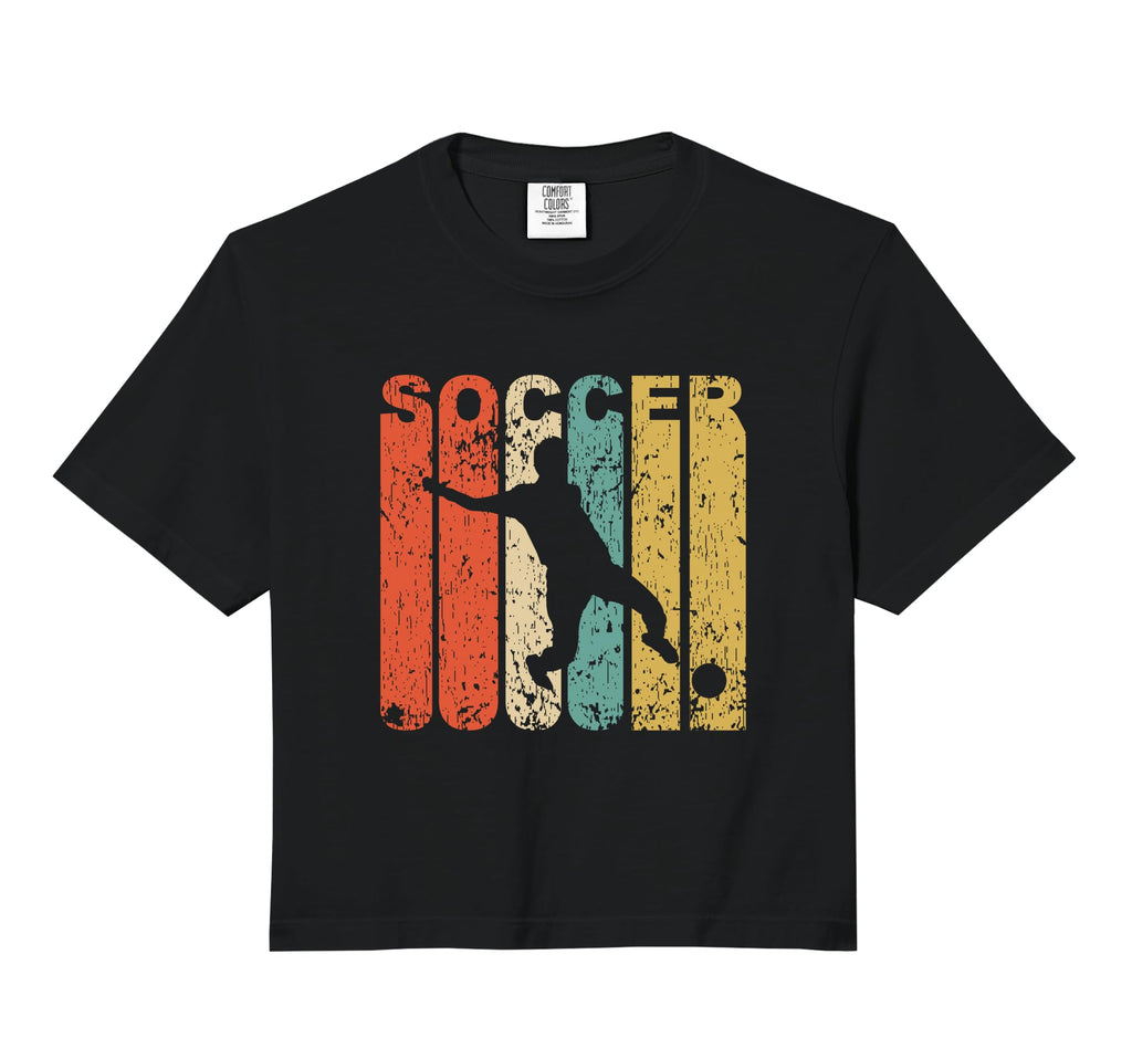 Soccer Player Silhouette Sports Distressed Hoodie - Novelty Apparel Unisex - T-Shirt, Sweatshirt, Hoodie