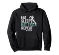 Eat Sleep Hat Trick Repeat Ice Hockey Hoodie - Aesthetic Graphic Unisex - T-Shirt, Sweatshirt, Hoodie