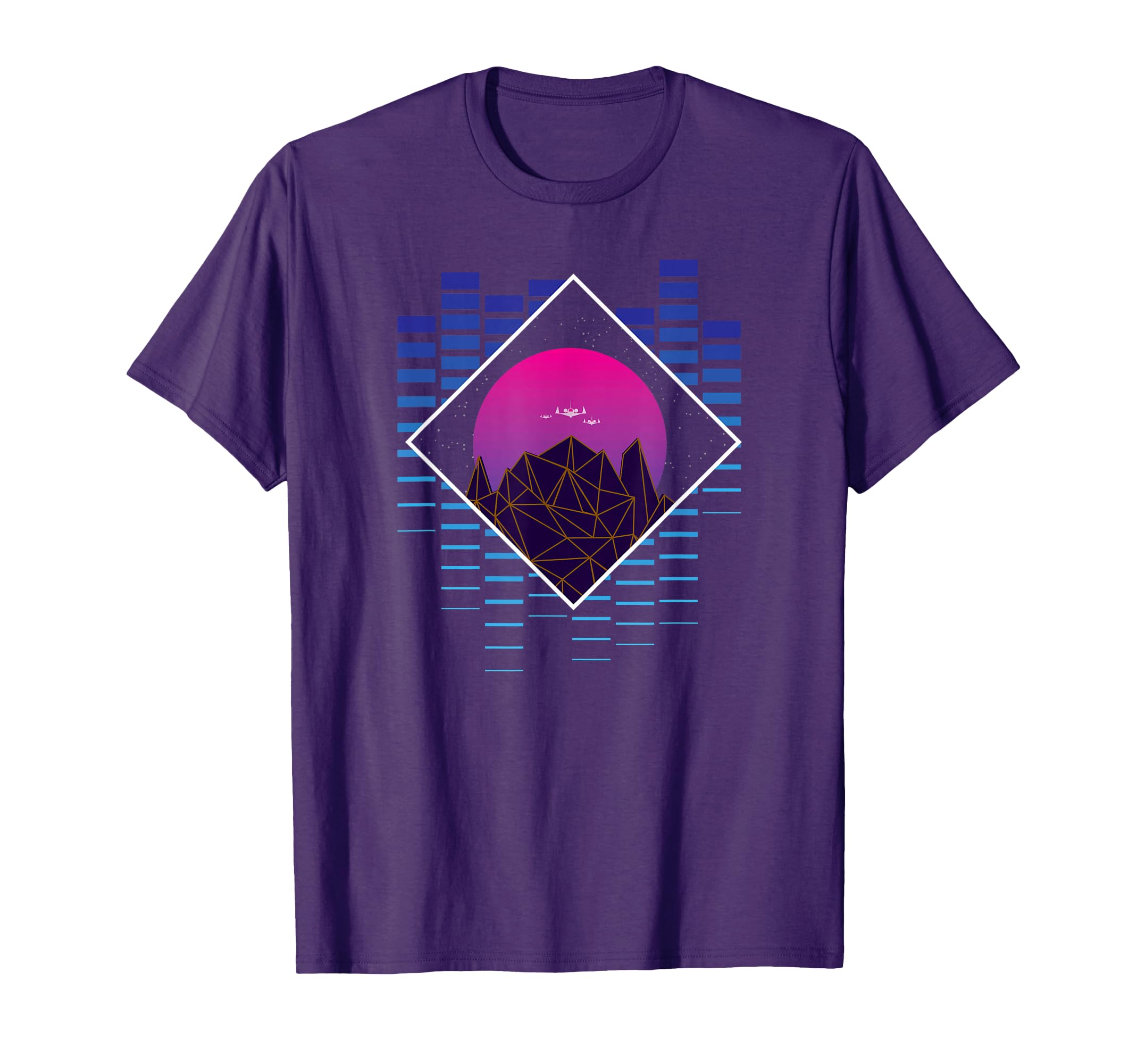 Space Jet Retrowave Synthwave Vaporwave T-Shirt - Trendy Graphic Unisex - T-Shirt, Sweatshirt, Hoodie