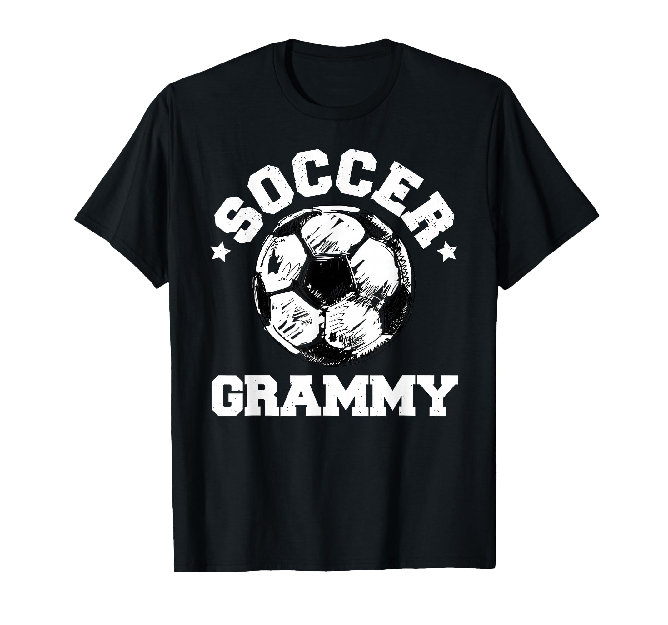Soccer Grammy Soccer Ball Distressed T-Shirt - Novelty Apparel for Adults - T-Shirt, Sweatshirt, Hoodie